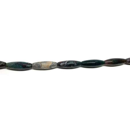 Ágata de la India Oliva 10x30mm