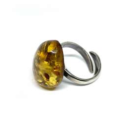 Anillo de Ámbar y Plata de Ley 925 2