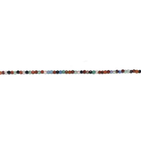 Ágata Mix 2mm facetada