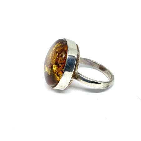 Anillo de Ámbar y Plata de Ley 925