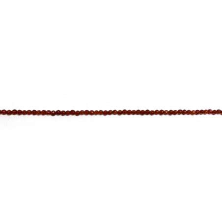 Ágata Roja 2mm facetada