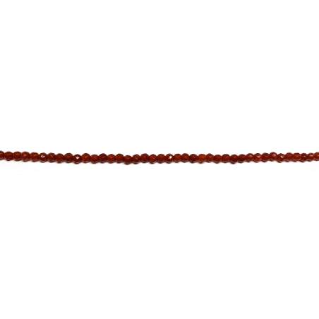 Ágata Roja 3mm facetada