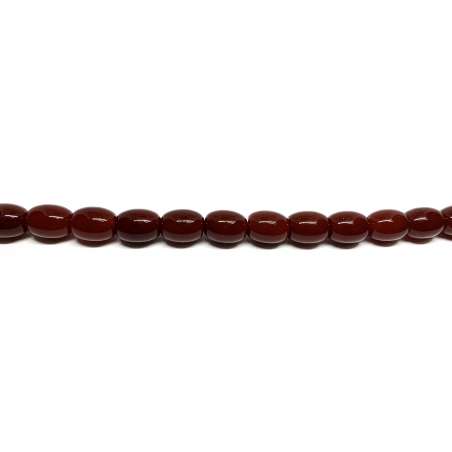 Ágata Roja Barril 10x12mm