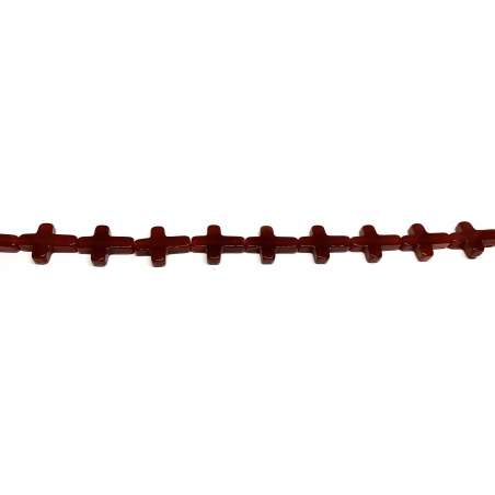 Ágata Roja Cruz 12x16mm