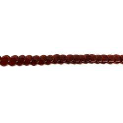 Ágata Roja Disco sobrepuesto 12mm