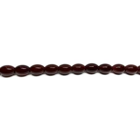 Ágata Roja Oliva 10x14mm