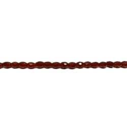 Ágata Roja Oliva 6x8mm facetada