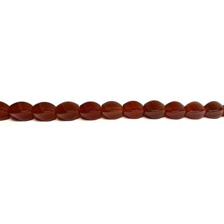 Ágata Roja Oliva "S" 8x12mm