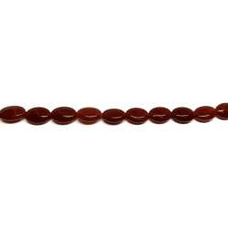 Ágata Roja Oval 10x14mm