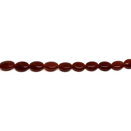 Ágata Roja Oval 10x14mm