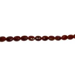 Ágata Roja Oval 10x14mm facetada