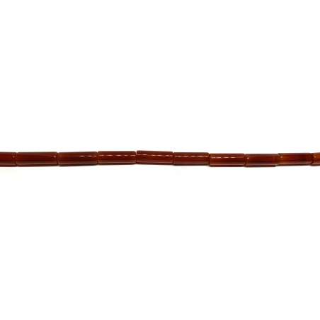 Ágata Roja Tubo 6x18mm