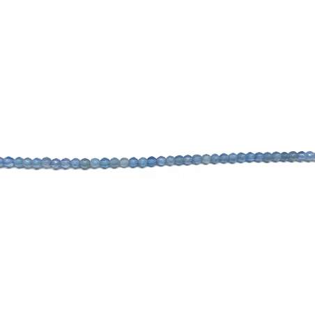 Ágata Azul 3mm facetada