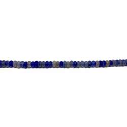 Ágata Azul Rondel 6x4mm facetada