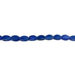Ágata Azul Oliva "S" 6x12mm
