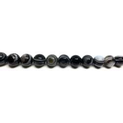 Ágata Negra - Marrón Veteada 12mm