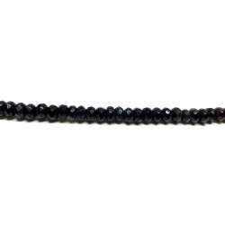 Ágata Negra Veteada Rondel 8x5mm facetada