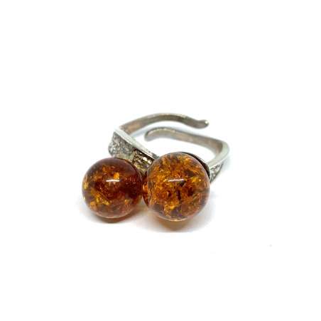 Anillo de Ámbar y Plata de Ley 925