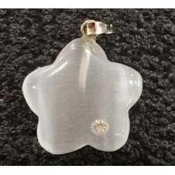 Ojo de gato Blanco flor con simil