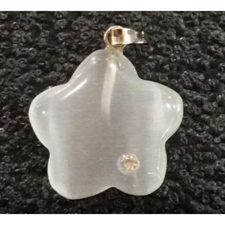Ojo de gato Blanco flor con simil