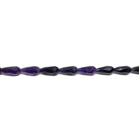 Amatista gota 10x20mm facetada