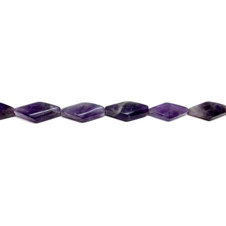 Amatista rombo "S" 14x30mm