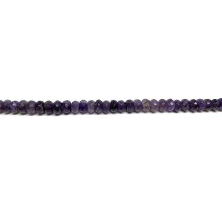 Amatista rondel 5x8mm facetada