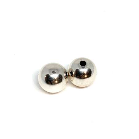 Bolas lisas de Plata de Ley de 13mm