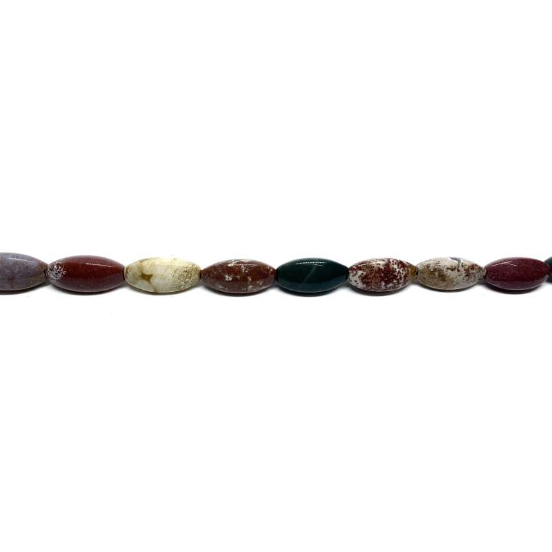 Jaspe Océano oliva lados 10x20mm