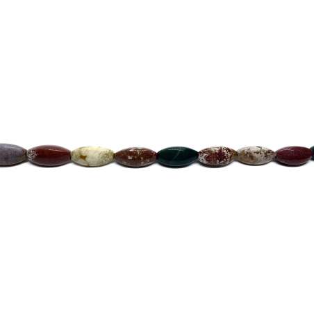 Jaspe Océano oliva lados 10x20mm