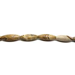 Jaspe Madera oliva 13x40mm