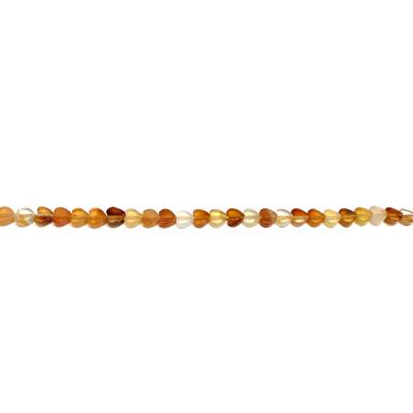 Cornalina corazón 6mm