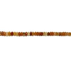 Cornalina rondel 4x7mm facetado