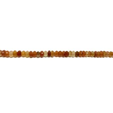 Cornalina rondel 4x7mm facetado