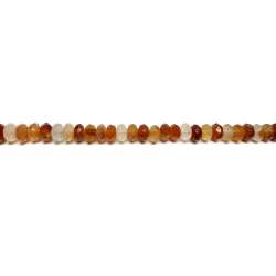 Cornalina rondel 6x10mm facetado