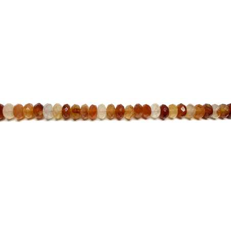 Cornalina rondel 6x10mm facetado
