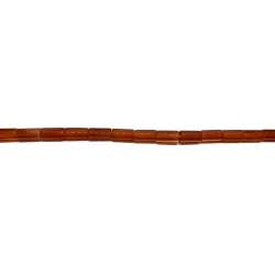Cornalina tubo lados 6x12mm