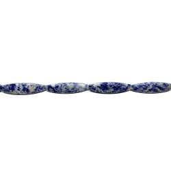 Sodalita oliva lados 11x40mm
