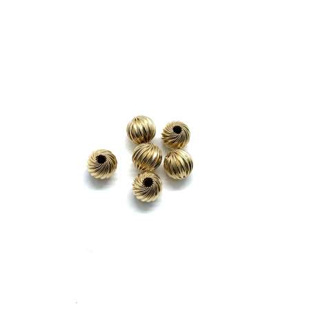 Bolas gayonadas de Gold Filled 7mm