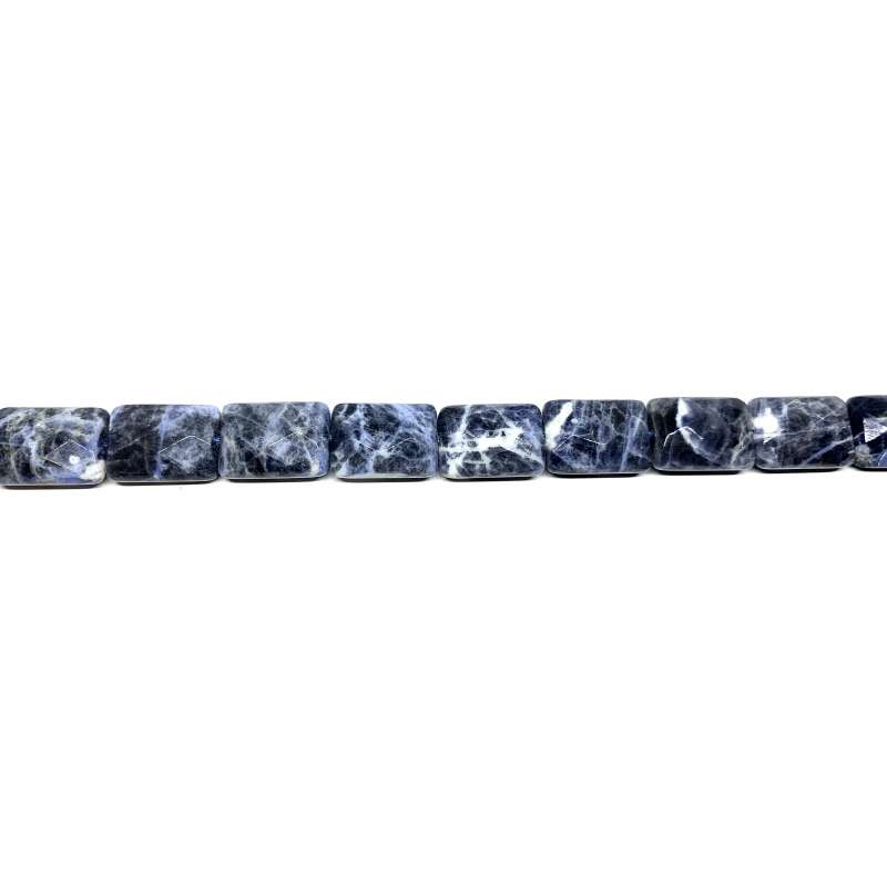 Sodalita rectángulo 13x18mm facetado