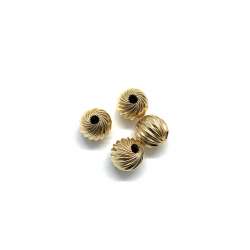 Bolas gayonadas de Gold Filled 8mm